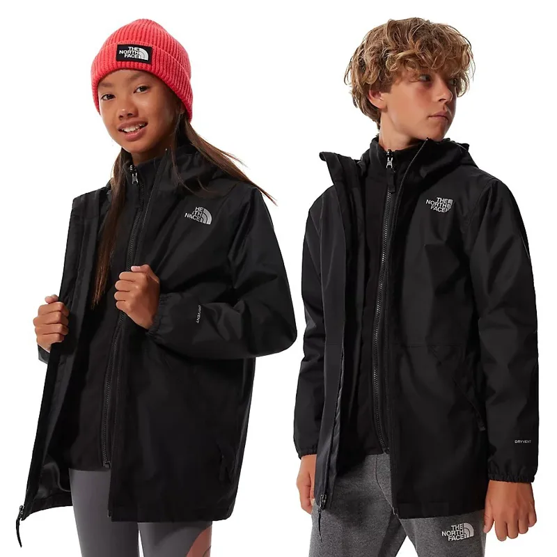 The North Face Youth Elian Rain Triclimate Jacket - TNF Black-4